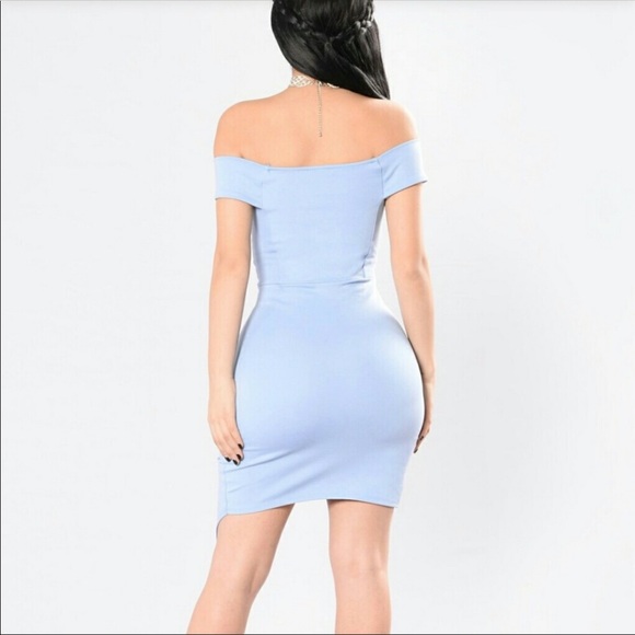 Fashion Nova Secret Moments Dress - Blue - Picture 3 of 8